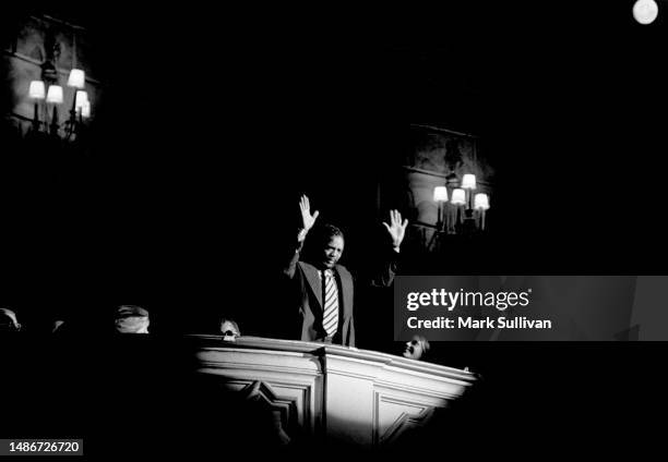 Producer Quincey Jones during a benefit in his honor at the Shrine Auditorium, Los Angeles, CA 1974.