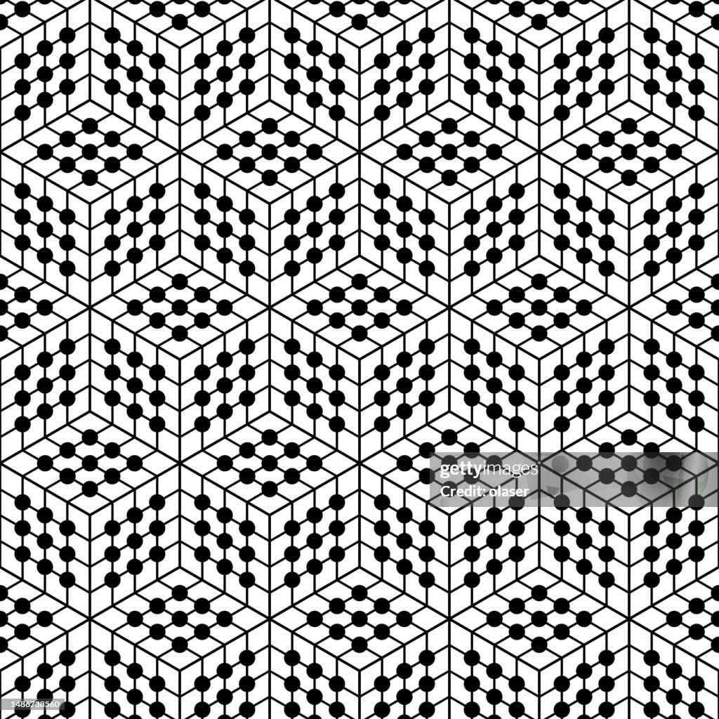 Ube Pattern Cube Pattern With Lines And Dots High-Res Vector Graphic - Getty Images