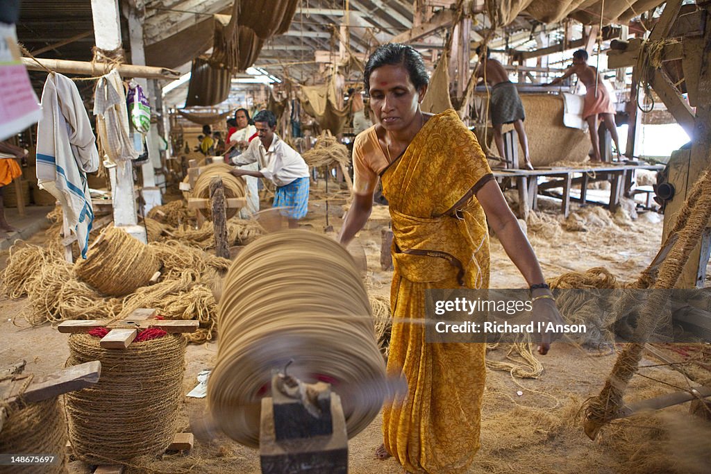 Factory Hand Labourer Labourer At Coir Factory High-Res Stock Photo - Getty Images
