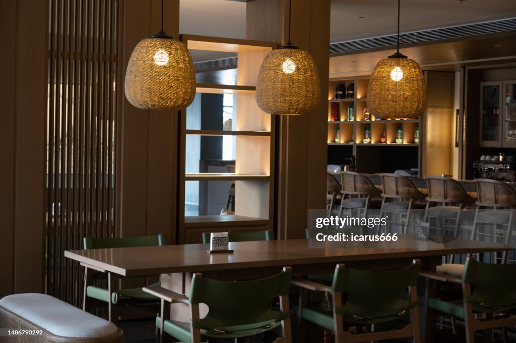 An empty dining table,Dining table a at home
