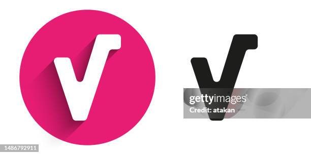 check mark icon - receiving check stock illustrations