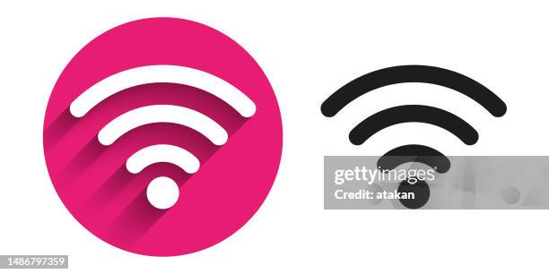 wireless icon - wireless technology stock illustrations