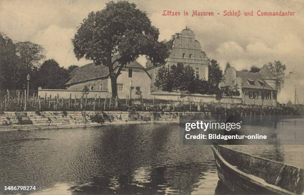 Lötzten in the Masuria, East Prussia, Germany, today Gizycko, a town in the Polish Voivodeship Warmia-Masuria, Poland, view from ca 1910, digital...