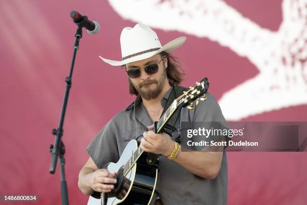 Singer Luke Grimes performs onstage during day 3 of the 2023 Stagecoach Festival on April 30, 2023 in Indio, California.