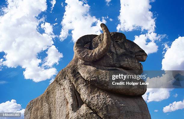 the big merino, goulburn. - merino sheep stock pictures, royalty-free photos & images