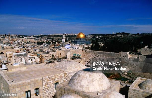 temple on the mount from jewish quarter. - mountain jews stock pictures, royalty-free photos & images