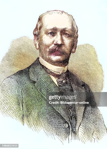 Robert Heinrich Ludwig Graf von der Goltz, June 6, 1817-June 24 German diplomat and politician in Prussia, Historical, digitally restored...