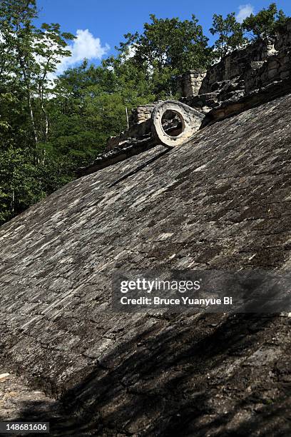 ancient ball court (juego de pelota). - coba stock pictures, royalty-free photos & images