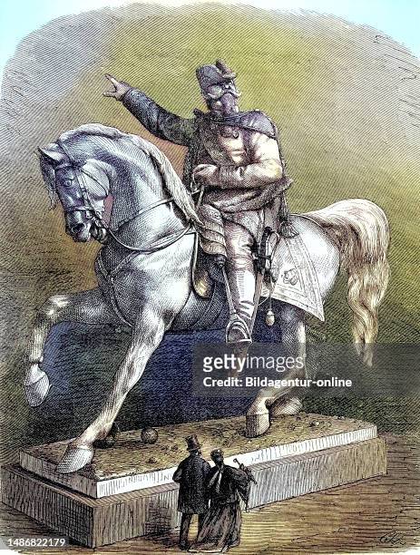 Equestrian statue of Victor Emmanuel II, Vittorio Emanuele Maria Alberto Eugenio Ferdinando Tommaso di Savoia, Vittorio Emanuele II from the House of...