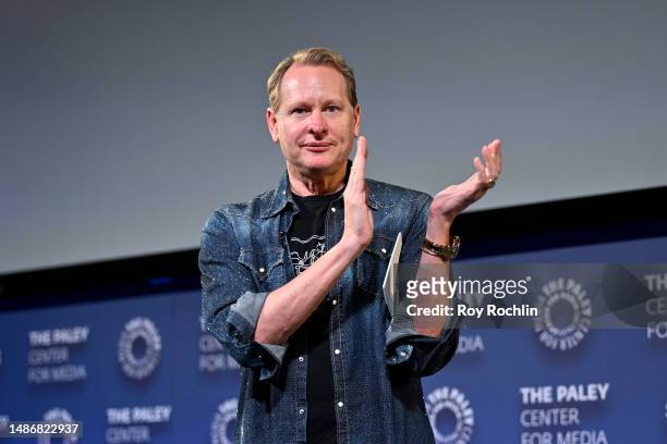 Carson Kressley speaks onstage at the 1923 Costume Exhibit, Interview and Reception at Paley Center For Media on April 29, 2023 in New York City.