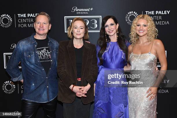 Carson Kressley, Jennifer Ehle, Katherine Jane Bryant, and Julia Schlaepfer attend the 1923 Costume Exhibit, Interview and Reception at Paley Center...