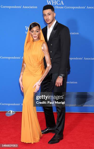 Winnie Harlow and Kyle Kuzma attend the 2023 White House Correspondents' Association Dinner at Washington Hilton on April 29, 2023 in Washington, DC.