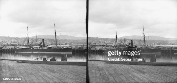 Steam ship Rotorua at Dunedin, early 1890s.