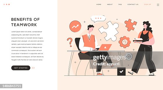 Collaborative Teamwork Illustration Collaborative Teamwork Illustration