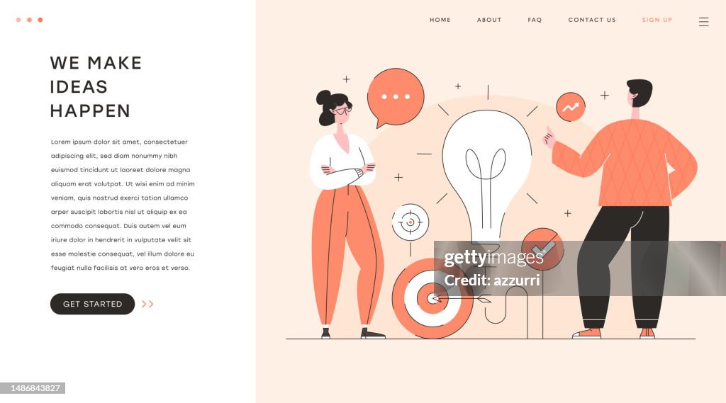 Making Ideas Real Making Ideas Happen Vector Illustration High-Res Vector Graphic - Getty ...