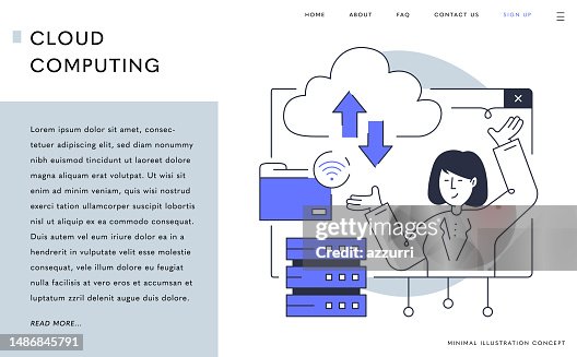 Cloud Computing Technology Landing Page Template Cloud Computing Technology Landing Page Template