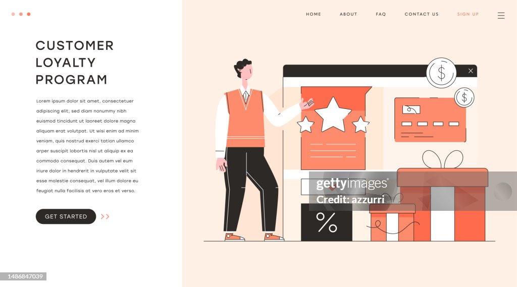 Customer Loyalty Script Customer Loyalty Program Vector Illustration High-Res Vector Graphic ...