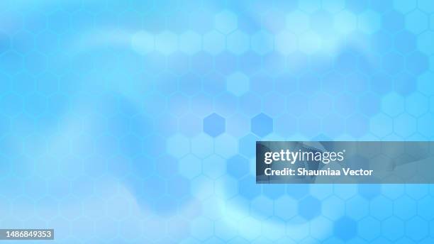 abstract modern hexagonal medical background design - bright future stock illustrations