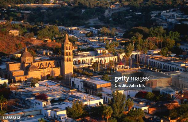 overhead of city from el mirador. - sonora stock pictures, royalty-free photos & images