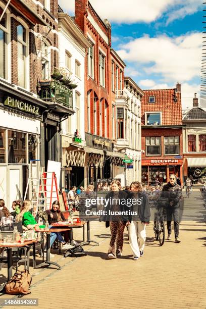 groningen city views, the netherlands - groningen stad stockfoto's en -beelden