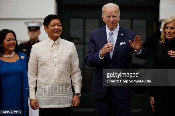 Philippines first lady Louise Araneta-Marcos, President of the Philippines Ferdinand Marcos Jr., U.S. President Joe Biden and first lady Jill Biden...