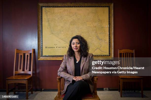 Harris County Judge Lina Hidalgo poses for a portrait at the Harris County Administration Building Thursday, Dec. 17, 2020 in Houston.