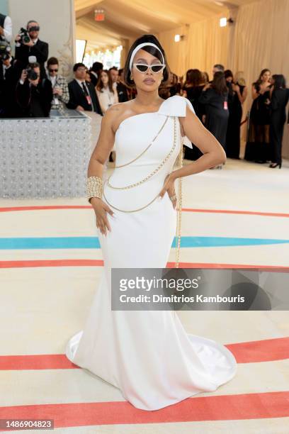 La La Anthony attends The 2023 Met Gala Celebrating "Karl Lagerfeld: A Line Of Beauty" at The Metropolitan Museum of Art on May 01, 2023 in New York...