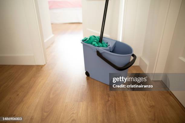 floor mopping bucket - mop stock pictures, royalty-free photos & images