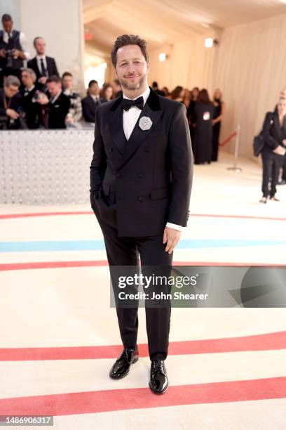 Derek Blasberg attends The 2023 Met Gala Celebrating "Karl Lagerfeld: A Line Of Beauty" at The Metropolitan Museum of Art on May 01, 2023 in New York...