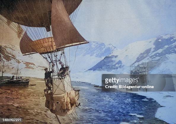 Salomon August Andrée'S Expedition With A Gas Balloon To The North Pole Started On July 11, 1897 And Ended In October Of The Same Year With The Death Of The Three Participants / Salomon August Andrée'S Expedition With A Gas Balloon To The North Pole Star