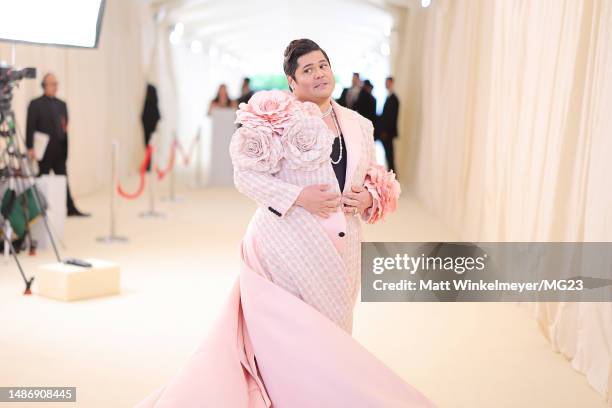 Harvey Guillén attends The 2023 Met Gala Celebrating "Karl Lagerfeld: A Line Of Beauty" at The Metropolitan Museum of Art on May 01, 2023 in New York...