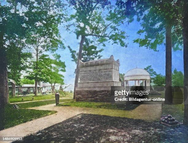 Vereinigte Staaten von Amerika, das Kriegsdenkmal auf dem Arlington Cemetery in Washington, historical, digital improved reproduction of an original...