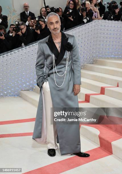 Taika Waititi attends The 2023 Met Gala Celebrating "Karl Lagerfeld: A Line Of Beauty" at The Metropolitan Museum of Art on May 01, 2023 in New York...