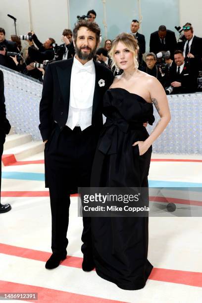 Josh Groban and Natalie McQueen attend The 2023 Met Gala Celebrating "Karl Lagerfeld: A Line Of Beauty" at The Metropolitan Museum of Art on May 01,...
