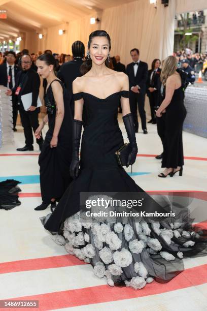 Liu Wen attends The 2023 Met Gala Celebrating "Karl Lagerfeld: A Line Of Beauty" at The Metropolitan Museum of Art on May 01, 2023 in New York City.