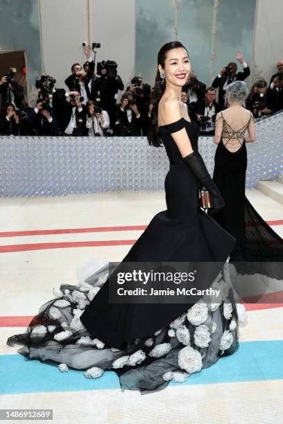 Liu Wen attends The 2023 Met Gala Celebrating "Karl Lagerfeld: A Line Of Beauty" at The Metropolitan Museum of Art on May 01, 2023 in New York City.