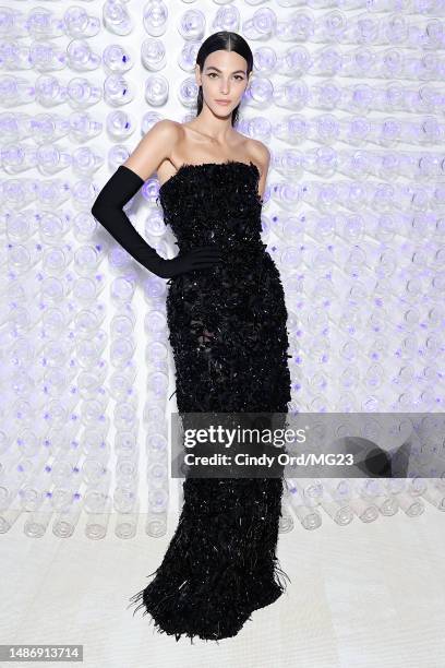 Vittoria Ceretti attends The 2023 Met Gala Celebrating "Karl Lagerfeld: A Line Of Beauty" at The Metropolitan Museum of Art on May 01, 2023 in New...