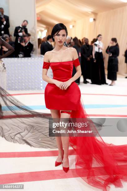 Kelsey Asbille attends The 2023 Met Gala Celebrating "Karl Lagerfeld: A Line Of Beauty" at The Metropolitan Museum of Art on May 01, 2023 in New York...