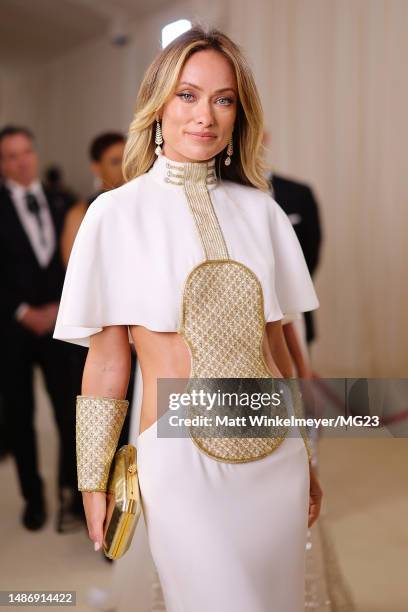 Olivia Wilde attends The 2023 Met Gala Celebrating "Karl Lagerfeld: A Line Of Beauty" at The Metropolitan Museum of Art on May 01, 2023 in New York...