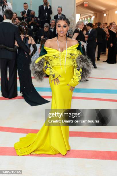 Ariana DeBose attends The 2023 Met Gala Celebrating "Karl Lagerfeld: A Line Of Beauty" at The Metropolitan Museum of Art on May 01, 2023 in New York...