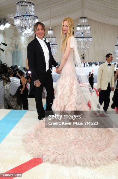 Keith Urban and Nicole Kidman attend The 2023 Met Gala Celebrating "Karl Lagerfeld: A Line Of Beauty" at The Metropolitan Museum of Art on May 01,...