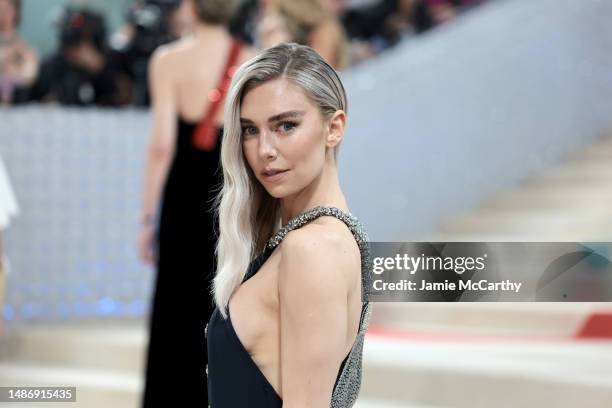 Vanessa Kirby attends The 2023 Met Gala Celebrating "Karl Lagerfeld: A Line Of Beauty" at The Metropolitan Museum of Art on May 01, 2023 in New York...