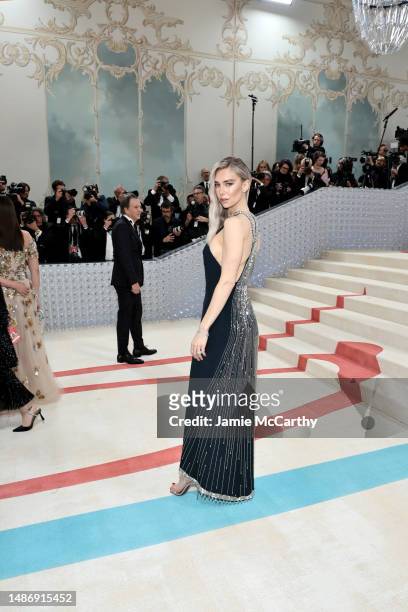 Vanessa Kirby attends The 2023 Met Gala Celebrating "Karl Lagerfeld: A Line Of Beauty" at The Metropolitan Museum of Art on May 01, 2023 in New York...