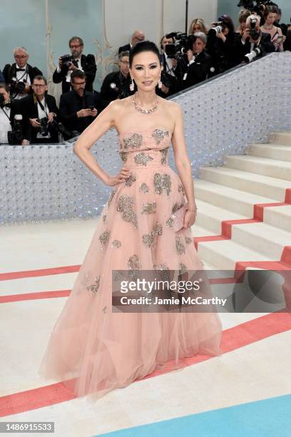 Wendi Murdoch attends The 2023 Met Gala Celebrating "Karl Lagerfeld: A Line Of Beauty" at The Metropolitan Museum of Art on May 01, 2023 in New York...
