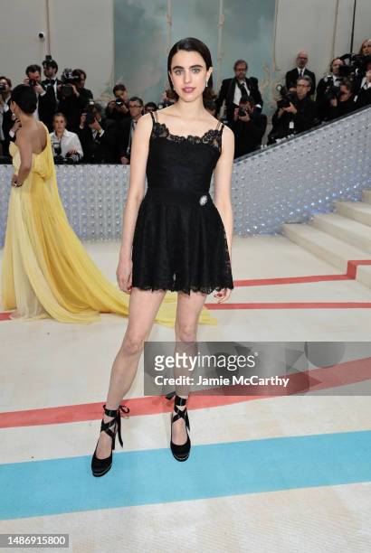Margaret Qualley attends The 2023 Met Gala Celebrating "Karl Lagerfeld: A Line Of Beauty" at The Metropolitan Museum of Art on May 01, 2023 in New...