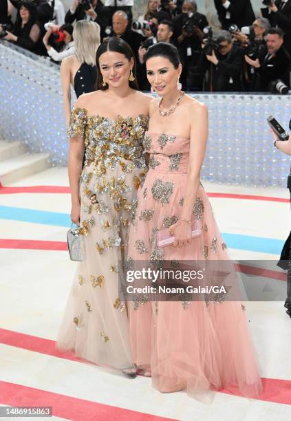 Wendi Murdoch and Grace Murdoch attend The 2023 Met Gala Celebrating "Karl Lagerfeld: A Line Of Beauty" at The Metropolitan Museum of Art on May 01,...