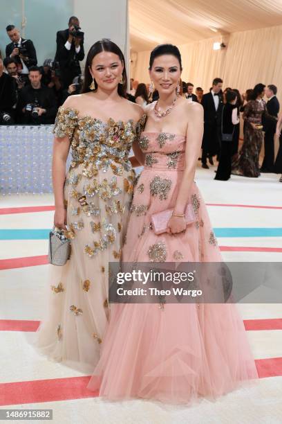 Grace Murdoch and Wendi Murdoch attend The 2023 Met Gala Celebrating "Karl Lagerfeld: A Line Of Beauty" at The Metropolitan Museum of Art on May 01,...