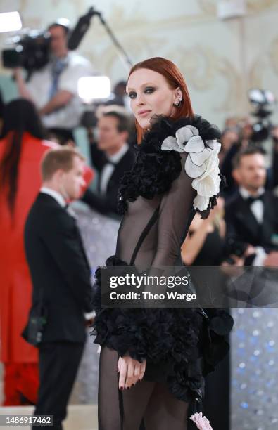 Karen Elson attends The 2023 Met Gala Celebrating "Karl Lagerfeld: A Line Of Beauty" at The Metropolitan Museum of Art on May 01, 2023 in New York...