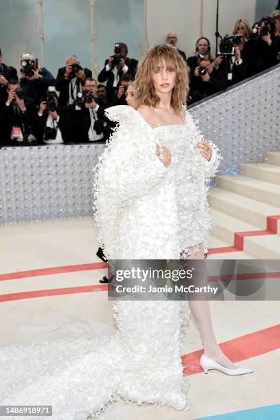 Maya Hawke attends The 2023 Met Gala Celebrating "Karl Lagerfeld: A Line Of Beauty" at The Metropolitan Museum of Art on May 01, 2023 in New York...