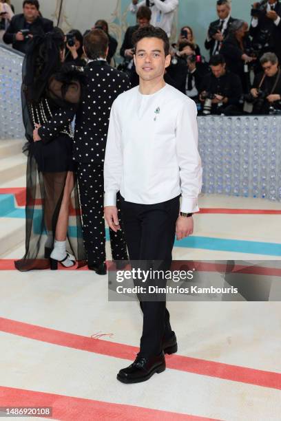 Rami Malek attends The 2023 Met Gala Celebrating "Karl Lagerfeld: A Line Of Beauty" at The Metropolitan Museum of Art on May 01, 2023 in New York...